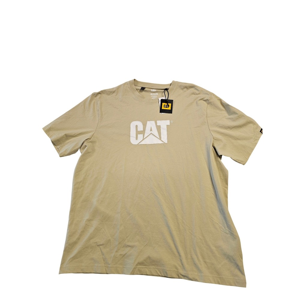 Caterpillar CAT Men's Kasmondu T-Shirt Marsh Beige 2XL CMP0091U New With Tags